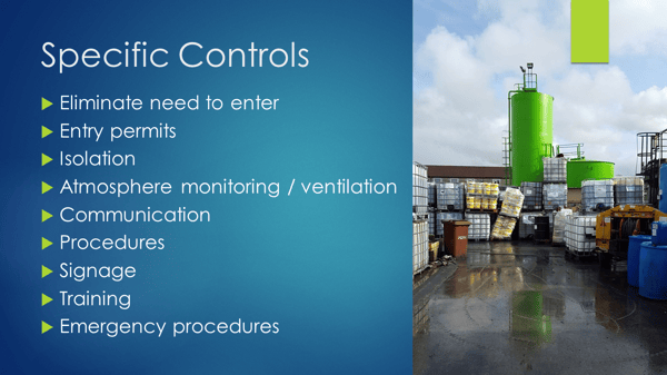 Confined Space - Specific Controls